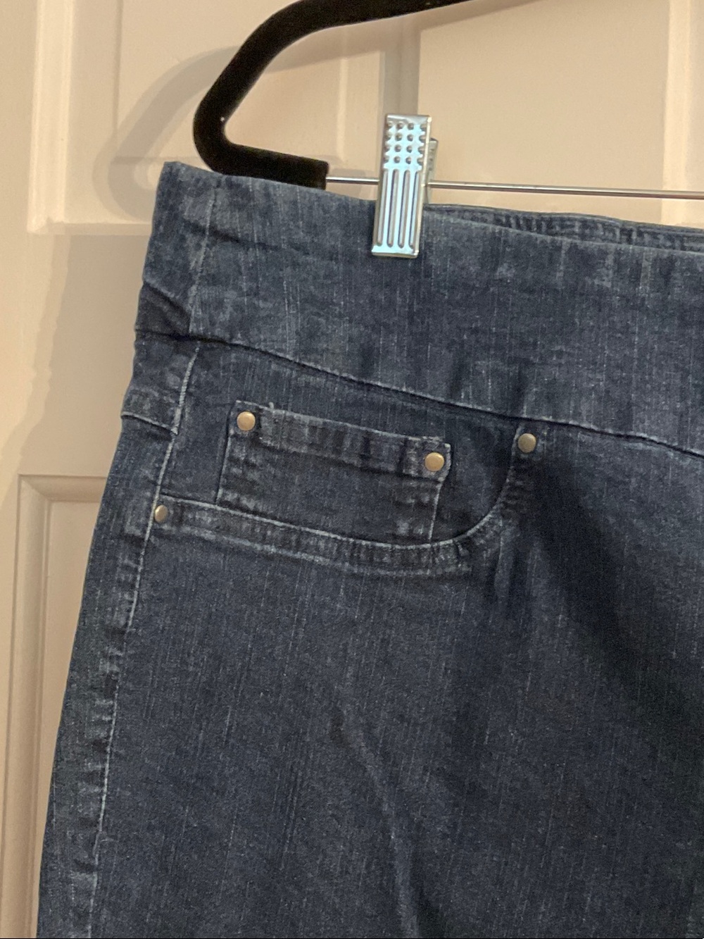 Ruby Rd. Dark Blue Ankle-Length Stretch Jeans - Picture 2 of 8